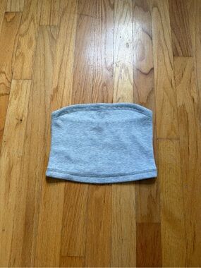 Abercrombie & Fitch Light Gray Ribbed Tube Top